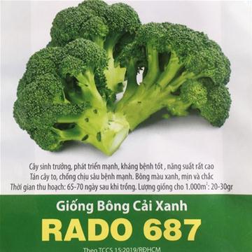 Hạt giống bông cải xanh rado 687 (0,2g)